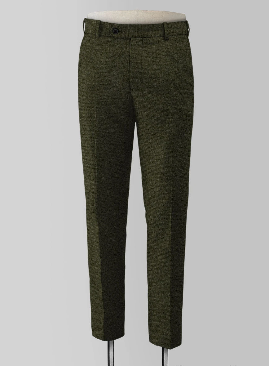 Naples Dark Green Tweed Suit - Image 4