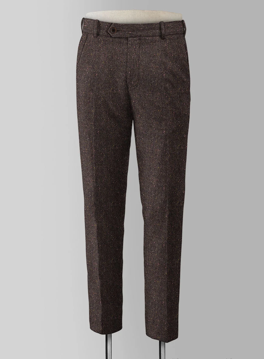 Brown Flecks Donegal Tweed Pants - Image 3