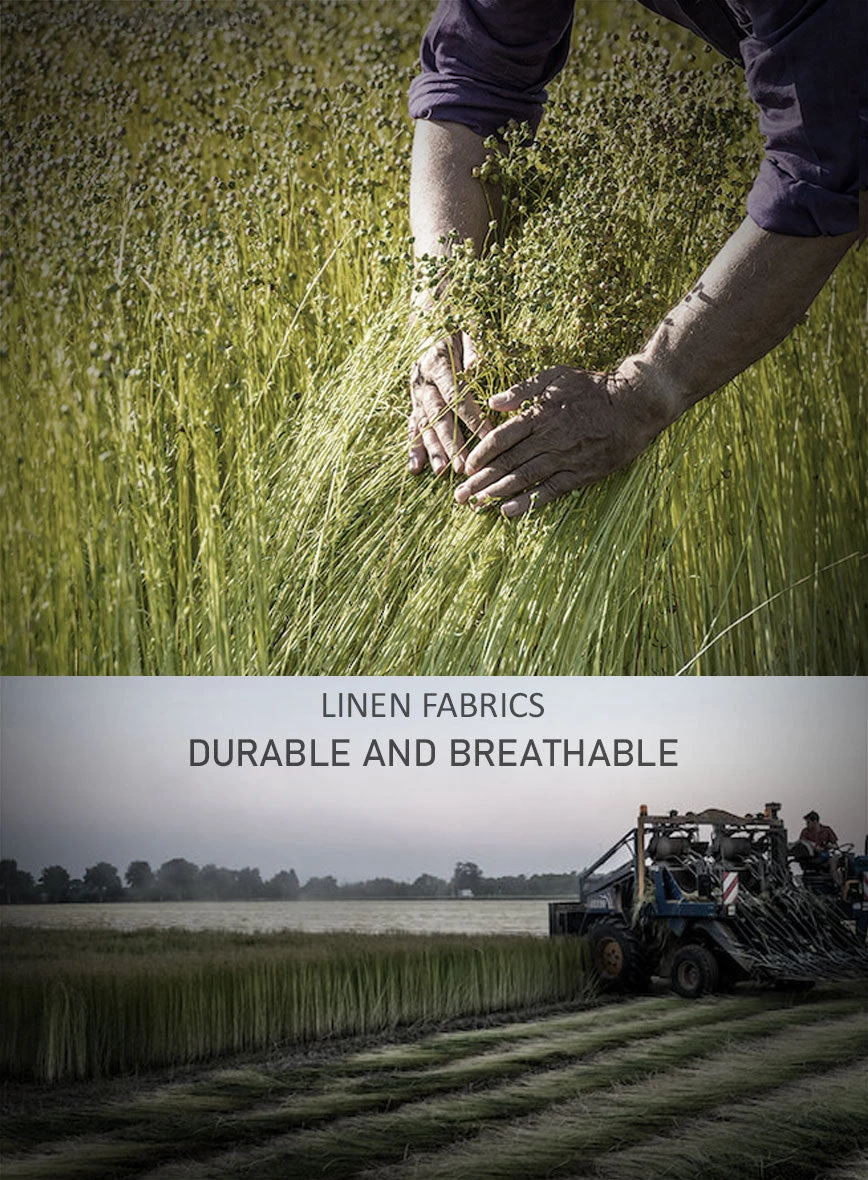 European Dark Brown Linen Shirt - Image 4