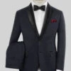 Blue Merino Wool Tuxedo Suit