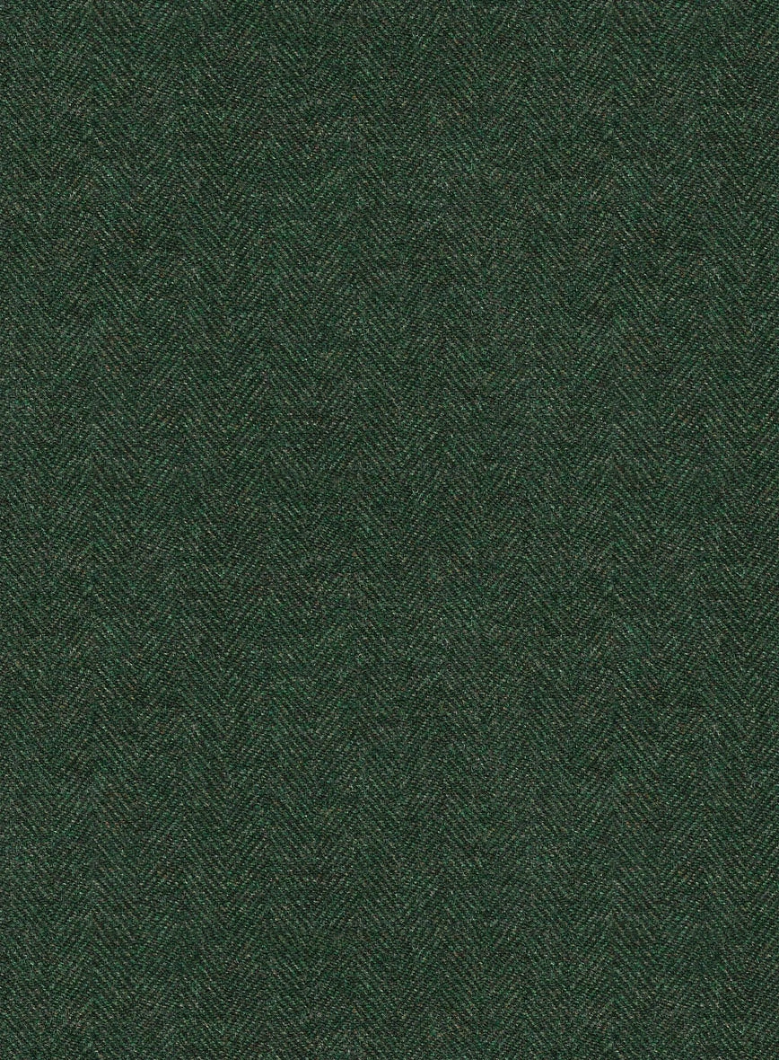 Bottle Green Herringbone Tweed Suit - Image 8