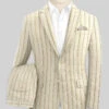 Campari Vama Stripe Linen Suit