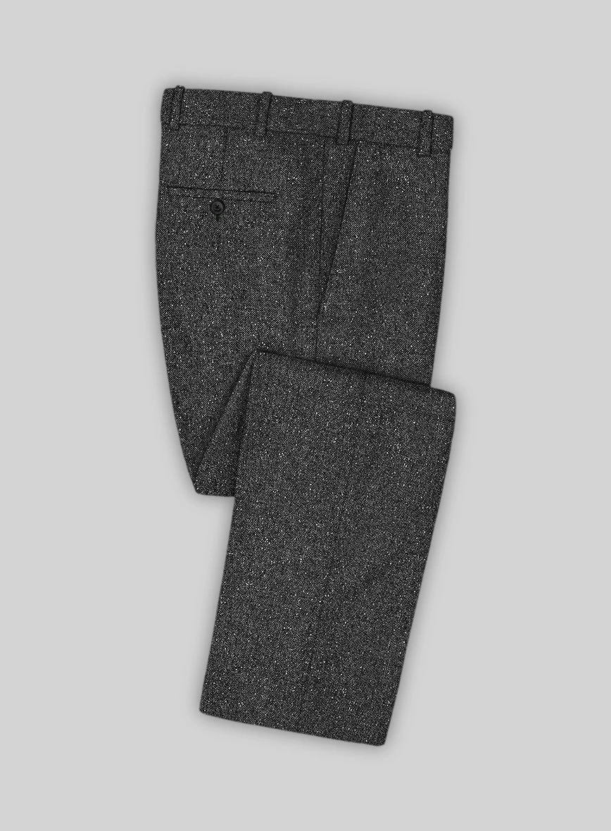 Charcoal Flecks Donegal Tweed Suit - Image 6