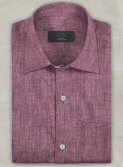 European Orchid Purple Linen Shirt