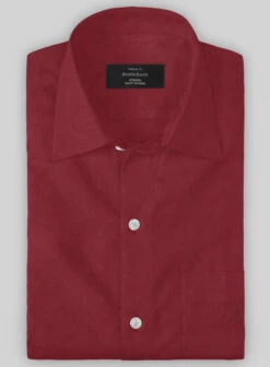 Giza Maroon Cotton Shirt