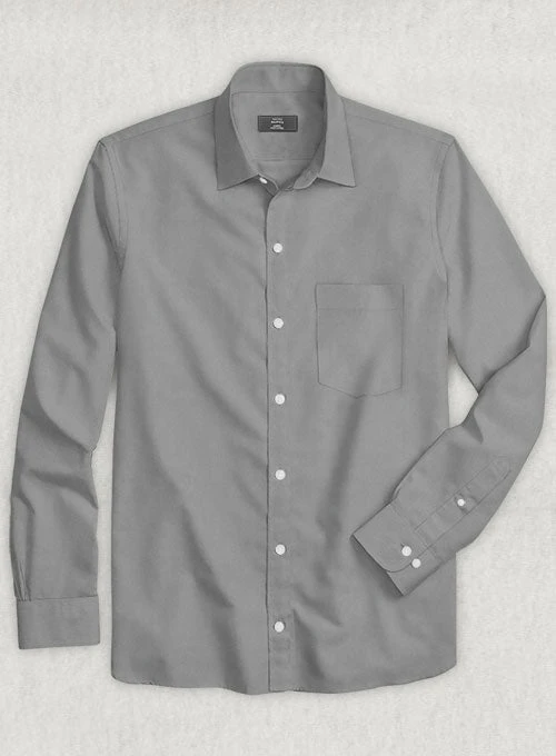 Gray Stretch Twill Shirt - Image 2
