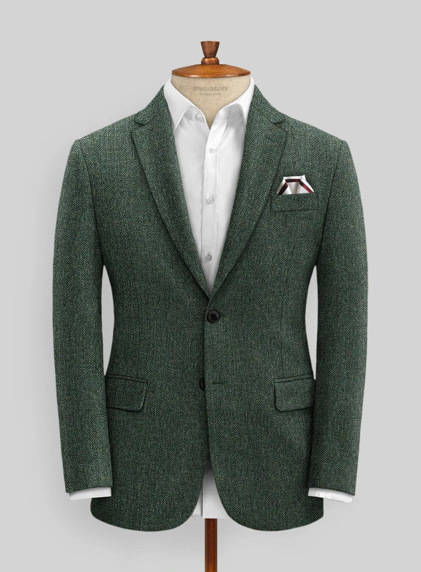 Haberdasher Green Tweed Suit - Image 3