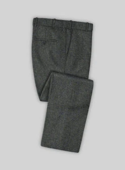 Harris Tweed Ridge Blue Herringbone Pants