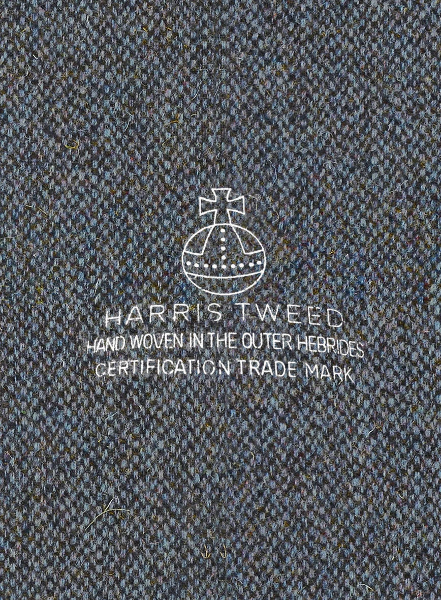 Harris Tweed Barley Blue Pants - Image 3
