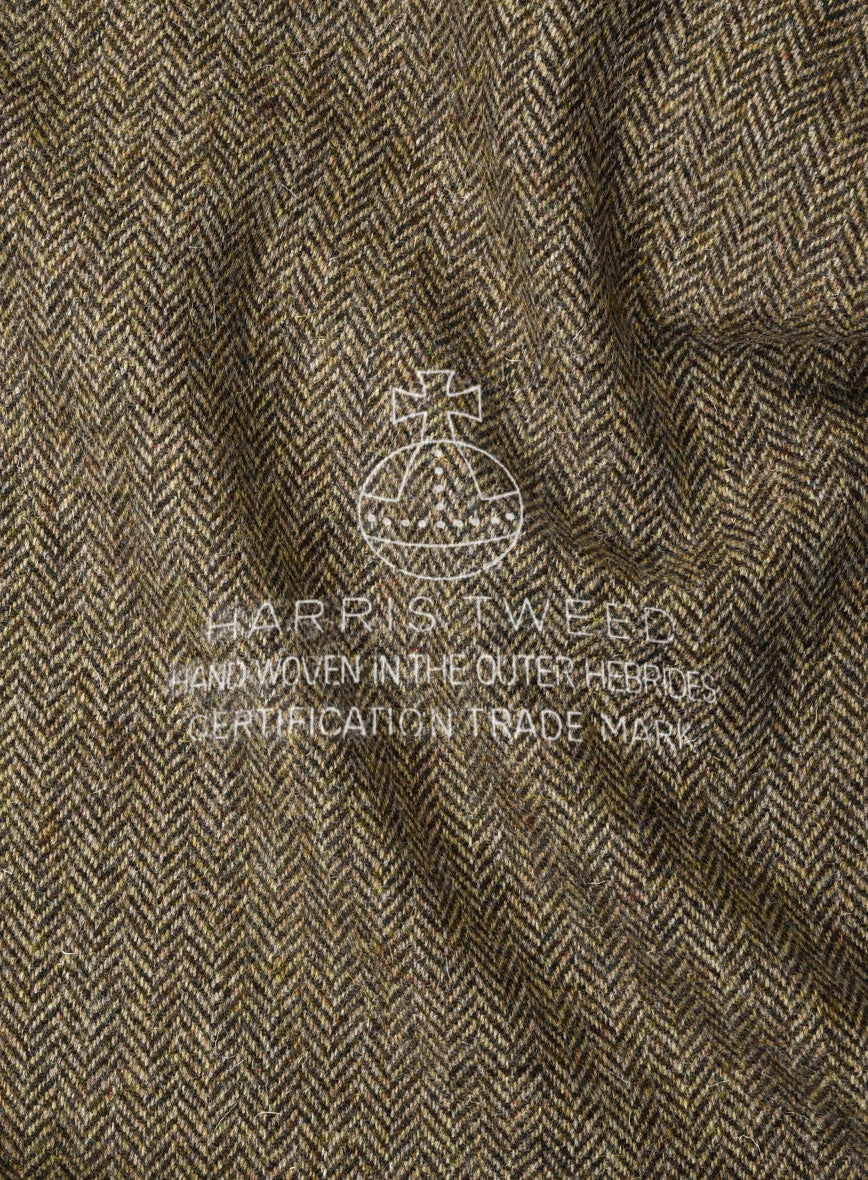 Harris Tweed Hebridean Brown Herringbone Pants - Image 4