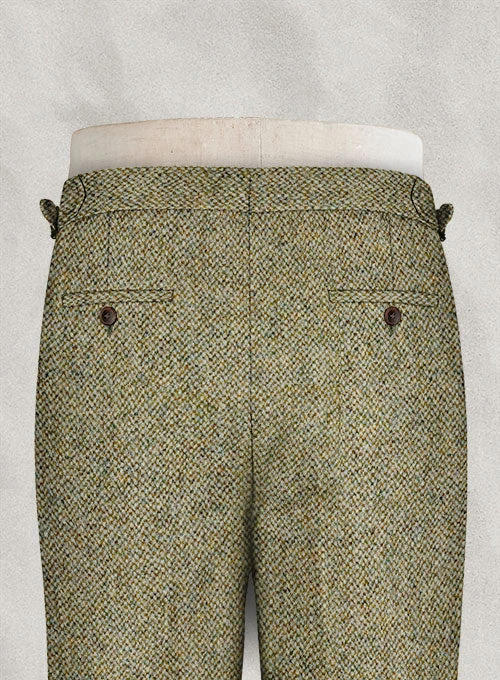 Harris Tweed Barley Brown Highland Trousers - Image 5