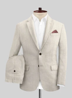 Heavy Linen Beige Suit