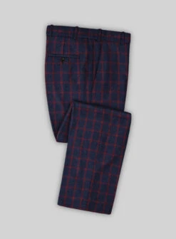 Highlander Heavy Blue Check Tweed Pants