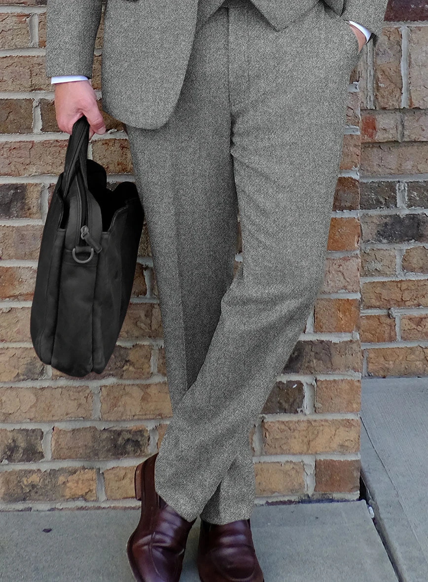 Highlander Light Gray Tweed Pants - Image 2