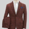Italian Alonxi Checks Tweed Suit