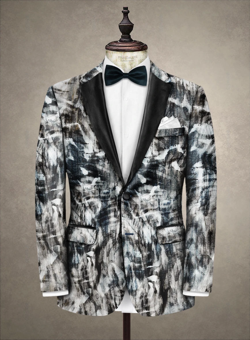 Italian Cotton Stretch Jacopo Tuxedo Suit - Image 2