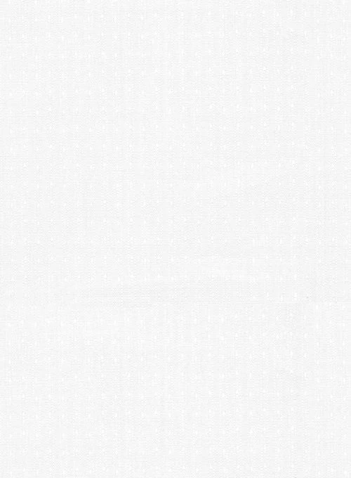 Italian Cotton Dobby Ishola White Shirt - Image 4