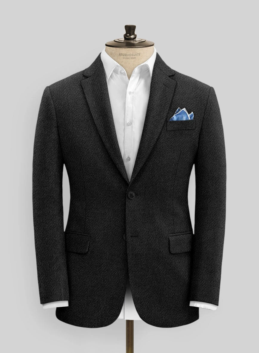 Italian Highlander Black Tweed Suit - Image 3