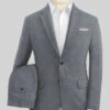 Italian Khyber Gray Blue Linen Suit
