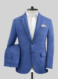 Italian Linen Smoked Blue Suit