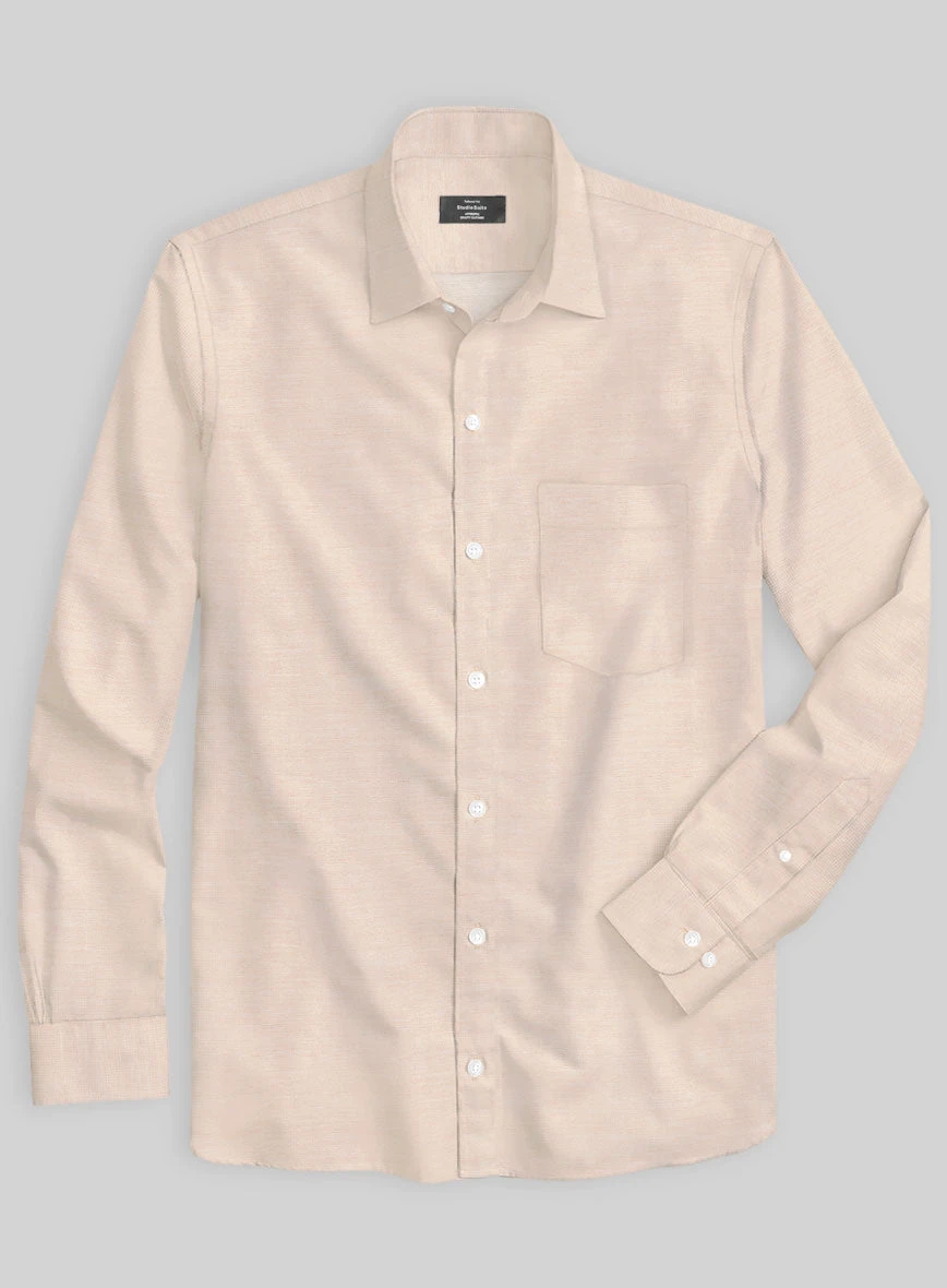 Italian Lombardo Beige Shirt - Image 2
