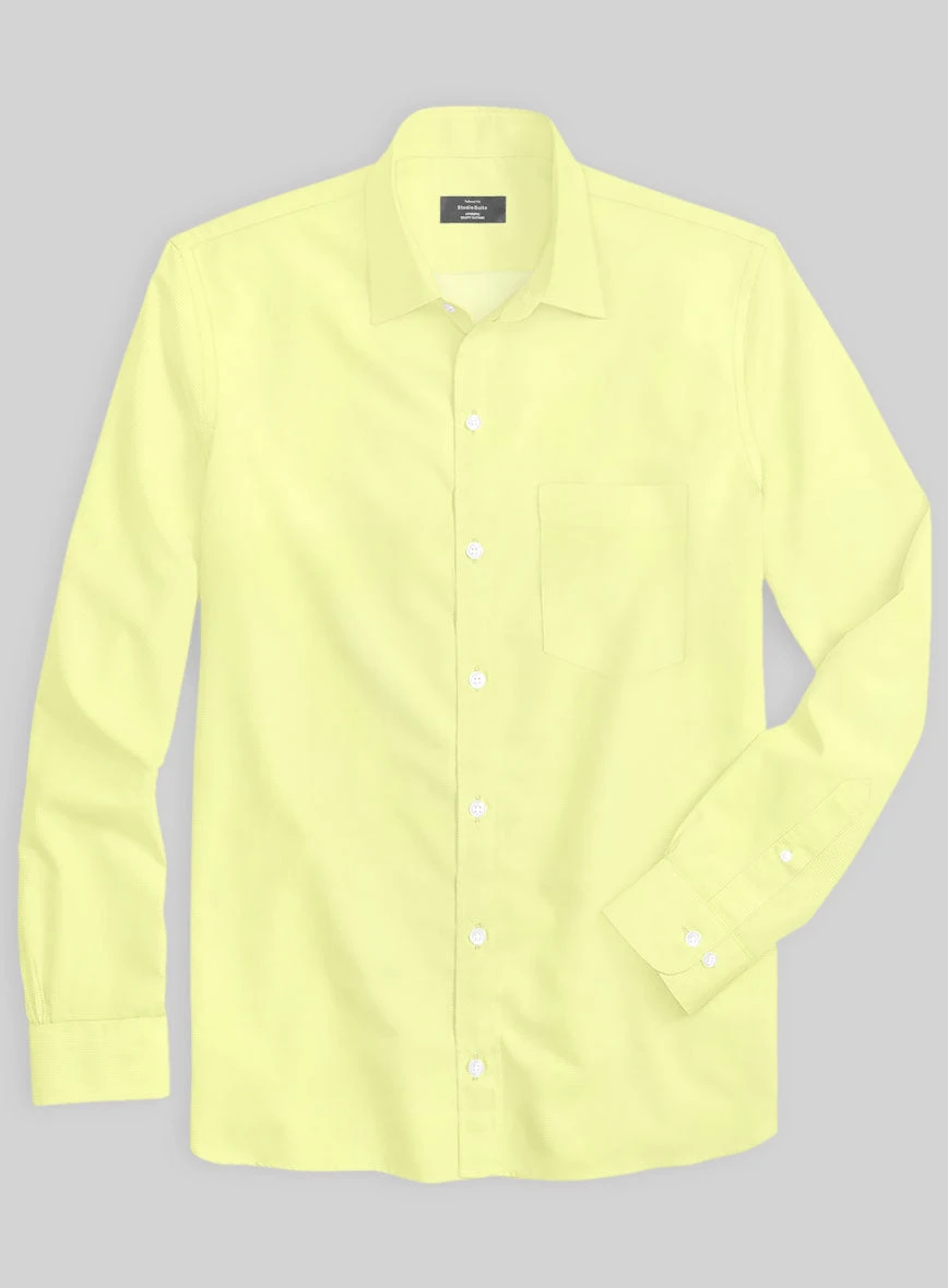 Italian Lombardo Lemon Yellow Shirt - Image 2