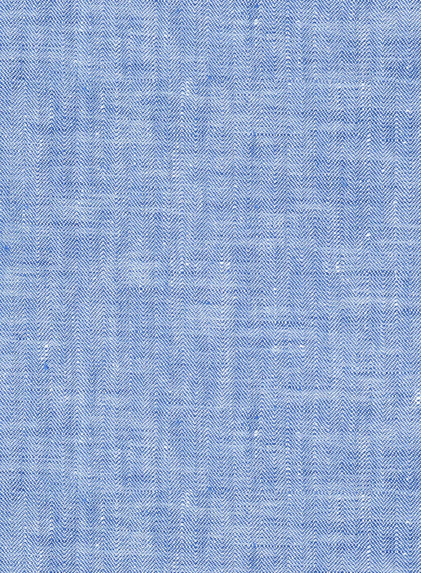 Italian Nile Blue Linen Suit - Image 7