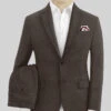 Italian Prato Brown Linen Suit