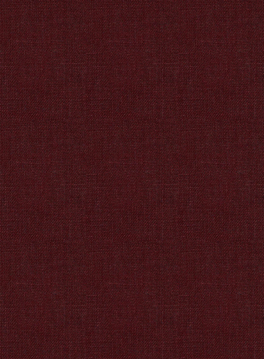 Italian Prato Maroon Linen Suit - Image 6