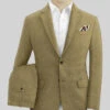Italian Prato Tan Linen Suit