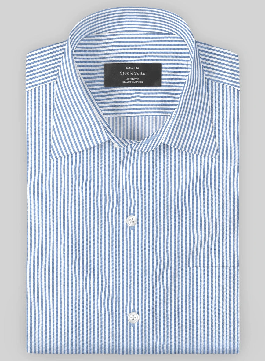 Italian Lombardo Angel Blue Stripes Shirt