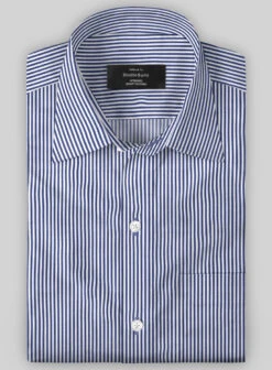 Italian Lombardo Tory Blue Stripes Shirt