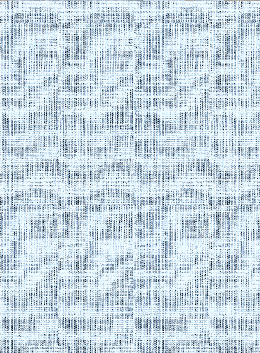 Italian Prato Blue Glen Linen Suit - Image 2