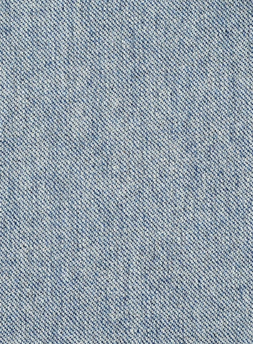 Light Blue Denim Tweed Pants - Image 2