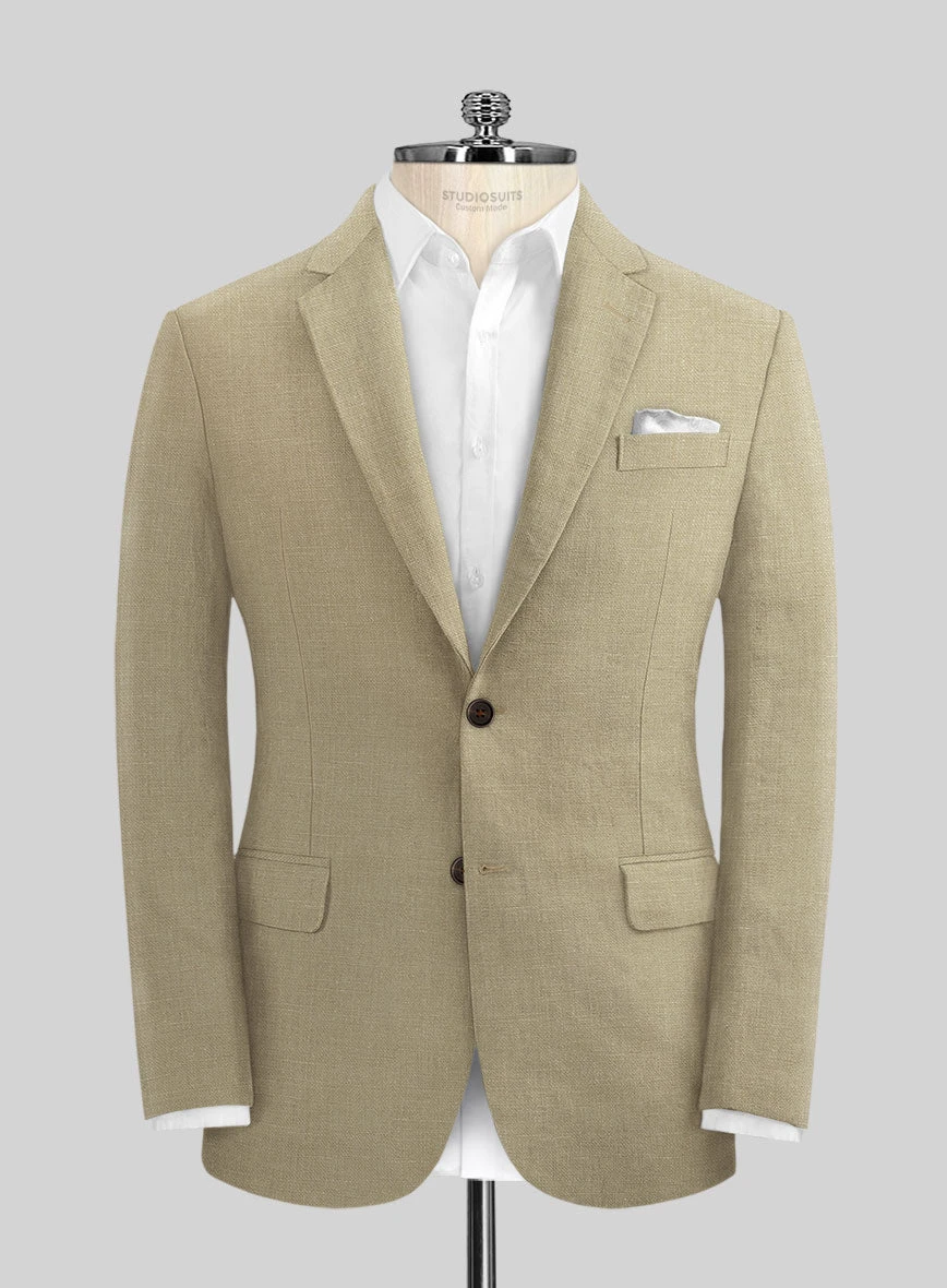 Maple Khaki Pure Linen Suit - Image 3