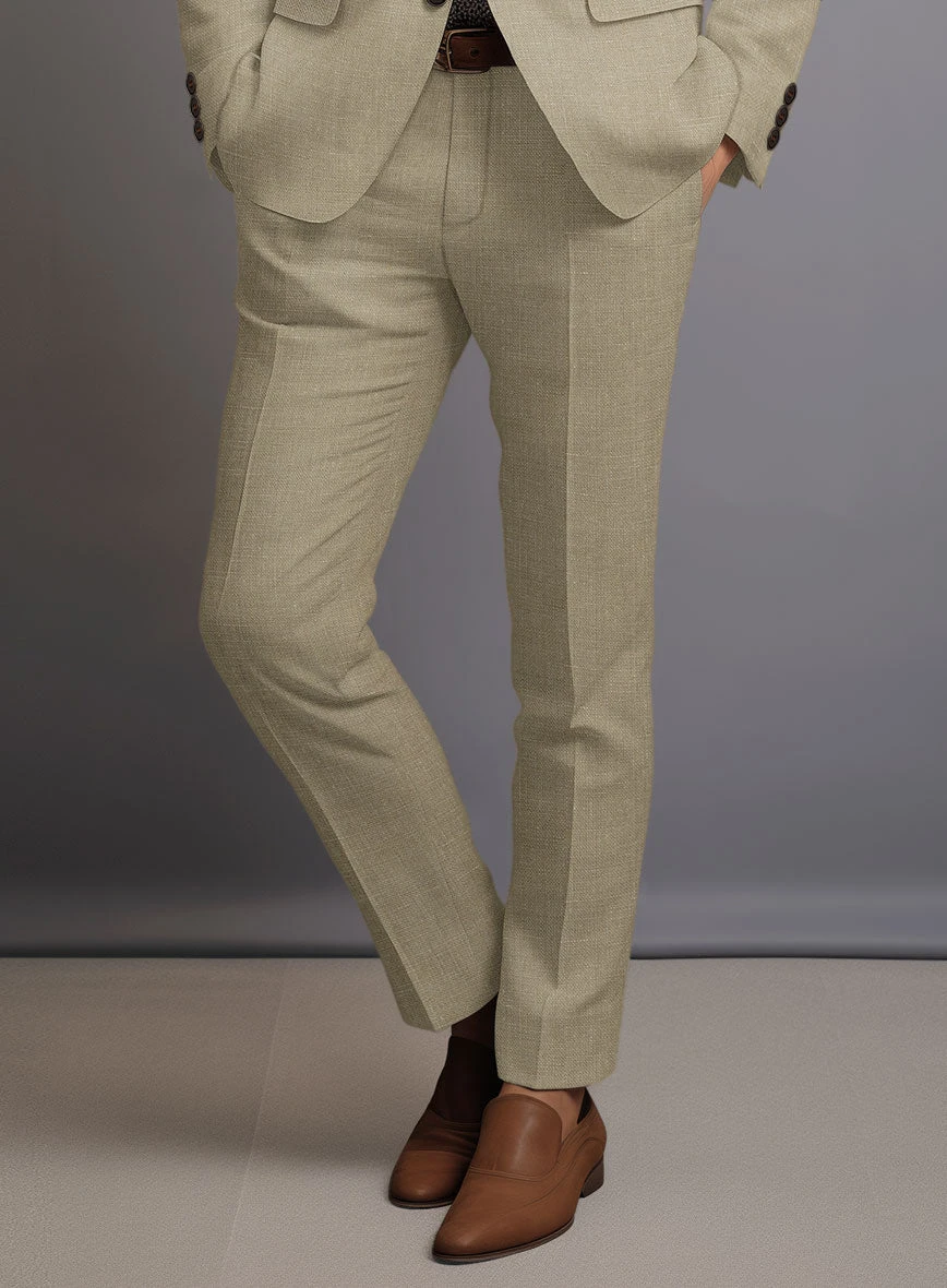 Maple Khaki Pure Linen Suit - Image 5
