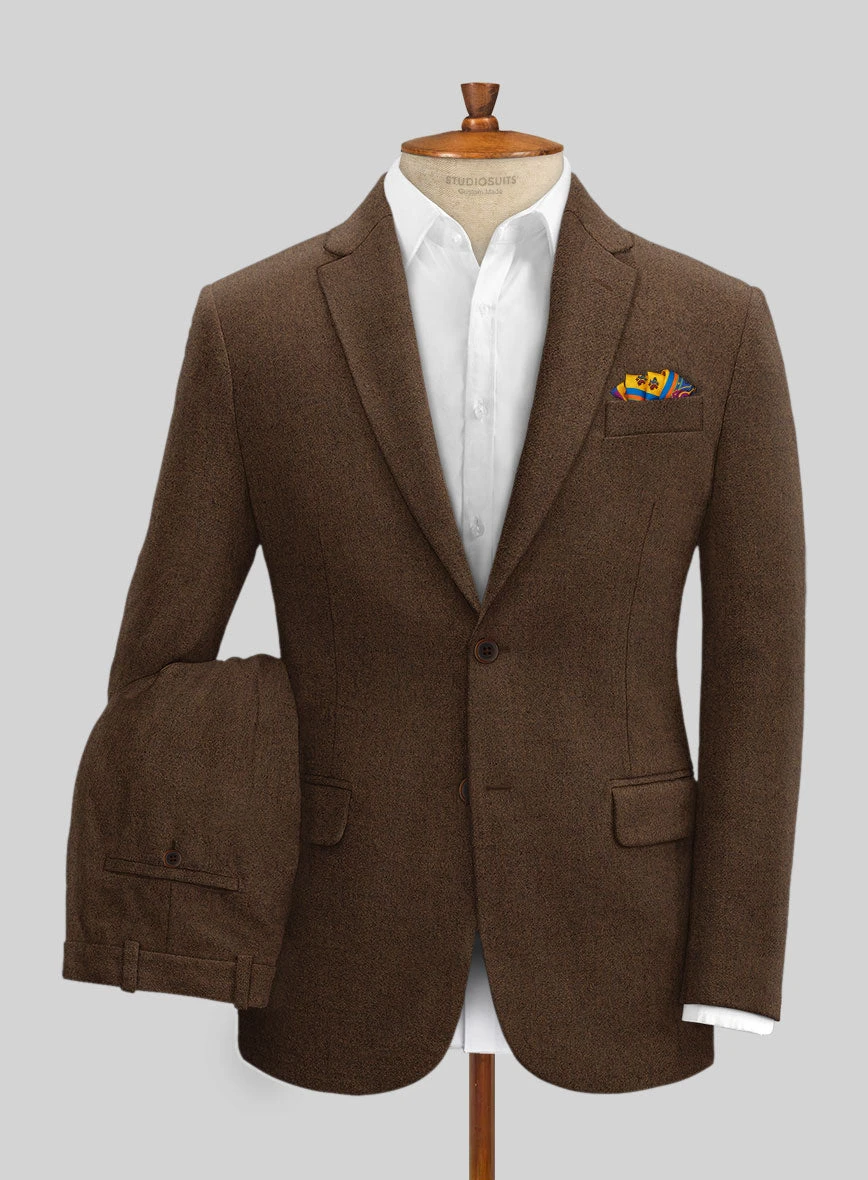 Naples Caffe Brown Tweed Suit
