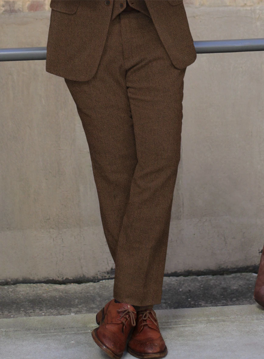 Naples Caffe Brown Tweed Suit - Image 4