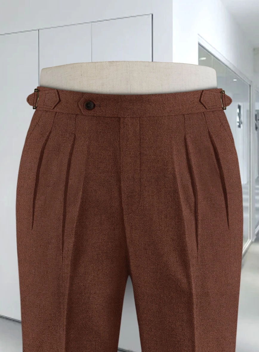 Naples Chestnut Highland Tweed Trousers - Image 2