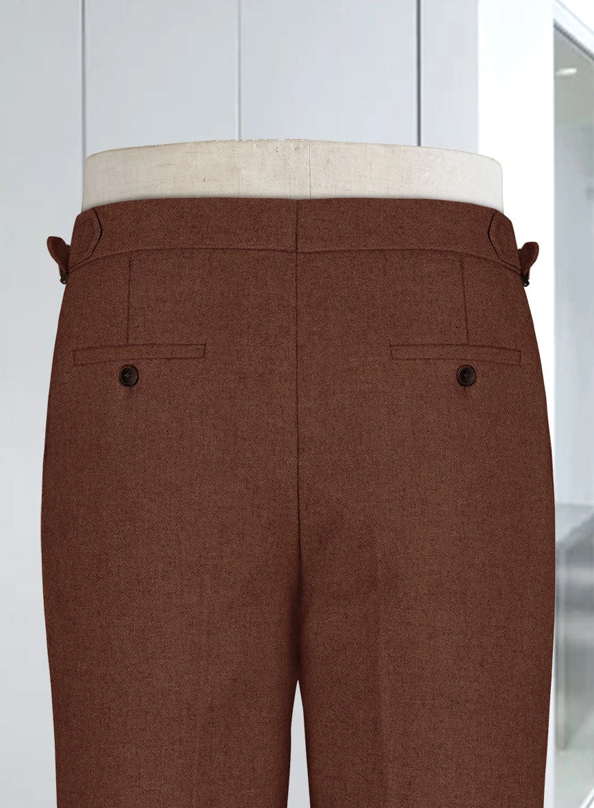 Naples Chestnut Highland Tweed Trousers - Image 4
