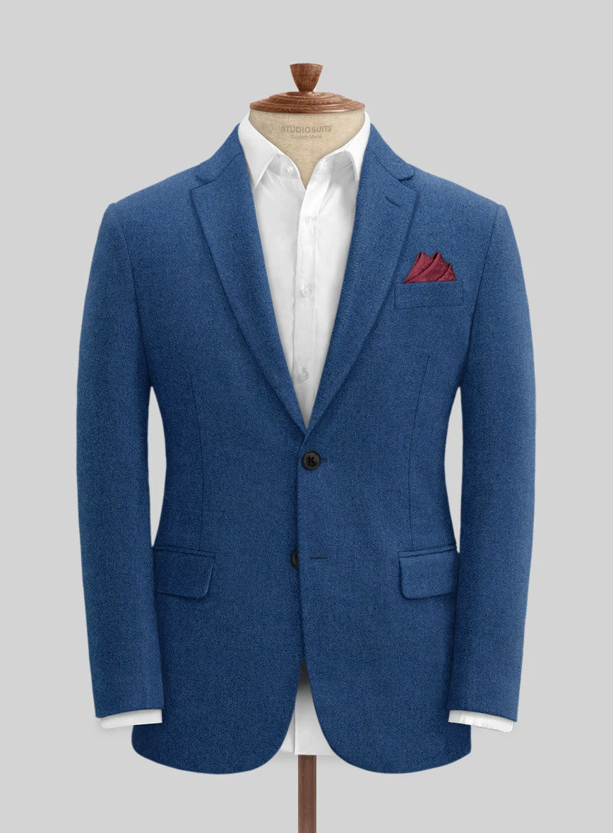 Naples Cobalt Blue Tweed Suit - Image 3