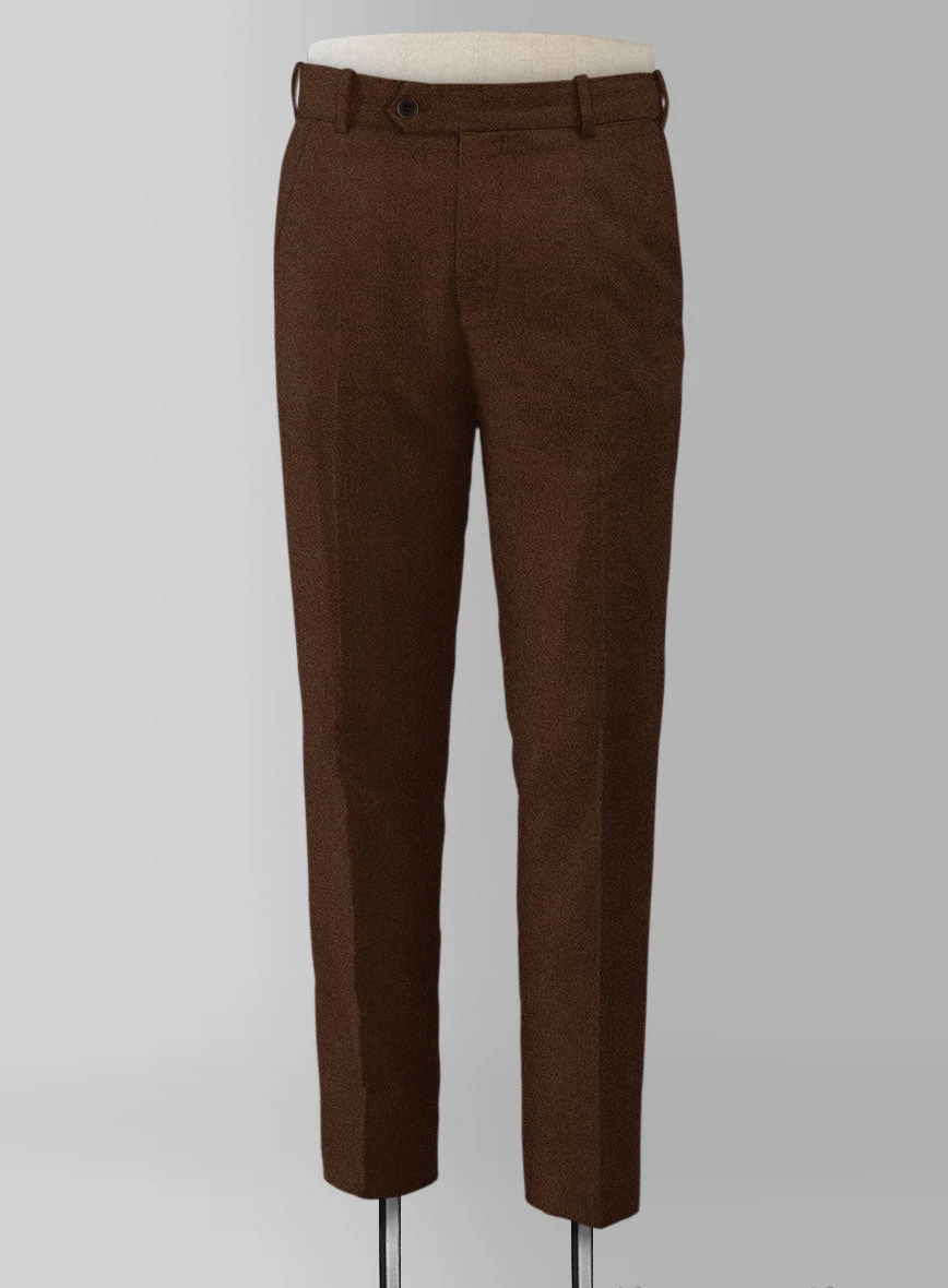 Naples Coffee Brown Tweed Pants - Image 2
