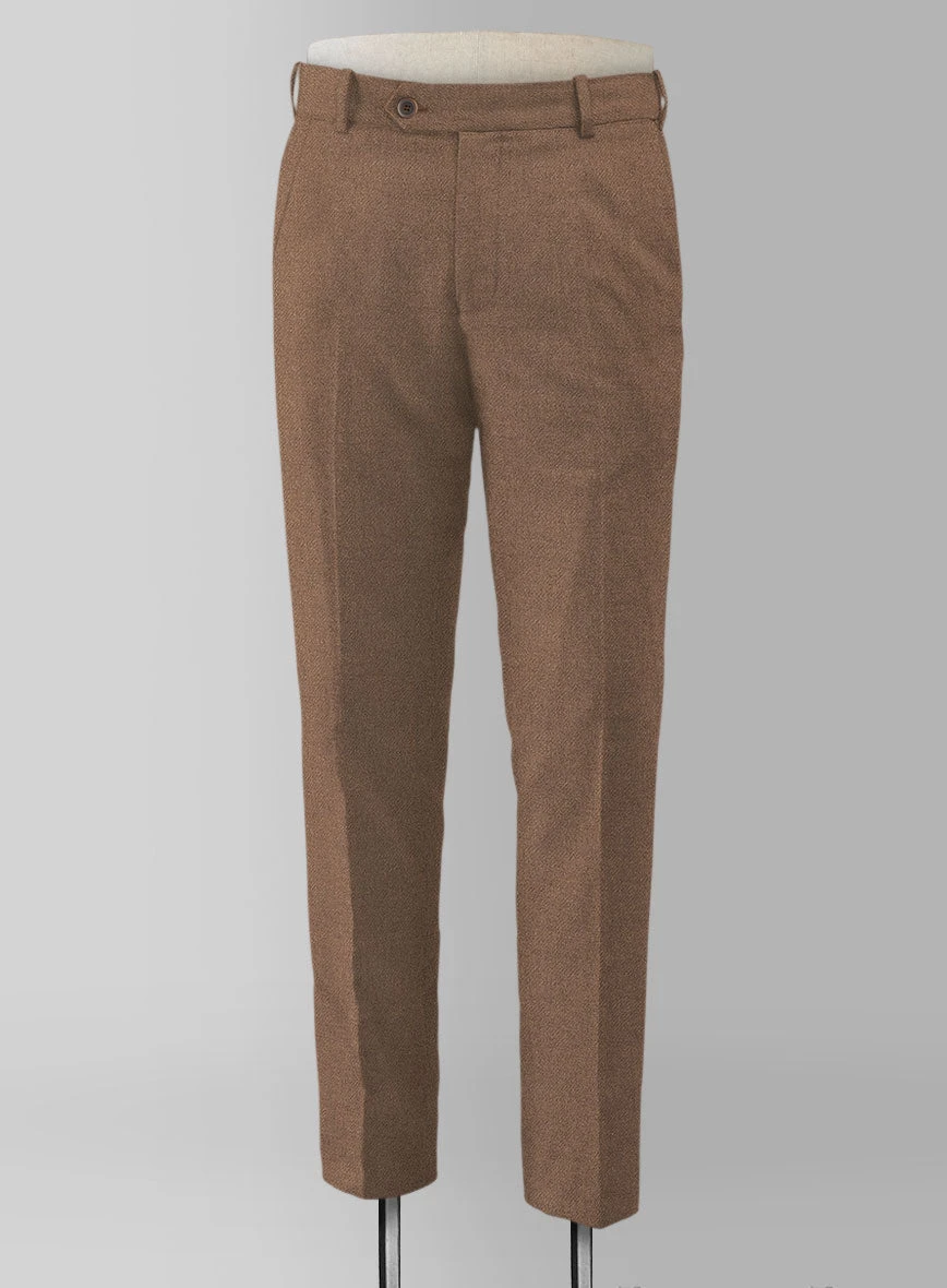 Naples Dolce Brown Tweed Pants - Image 2