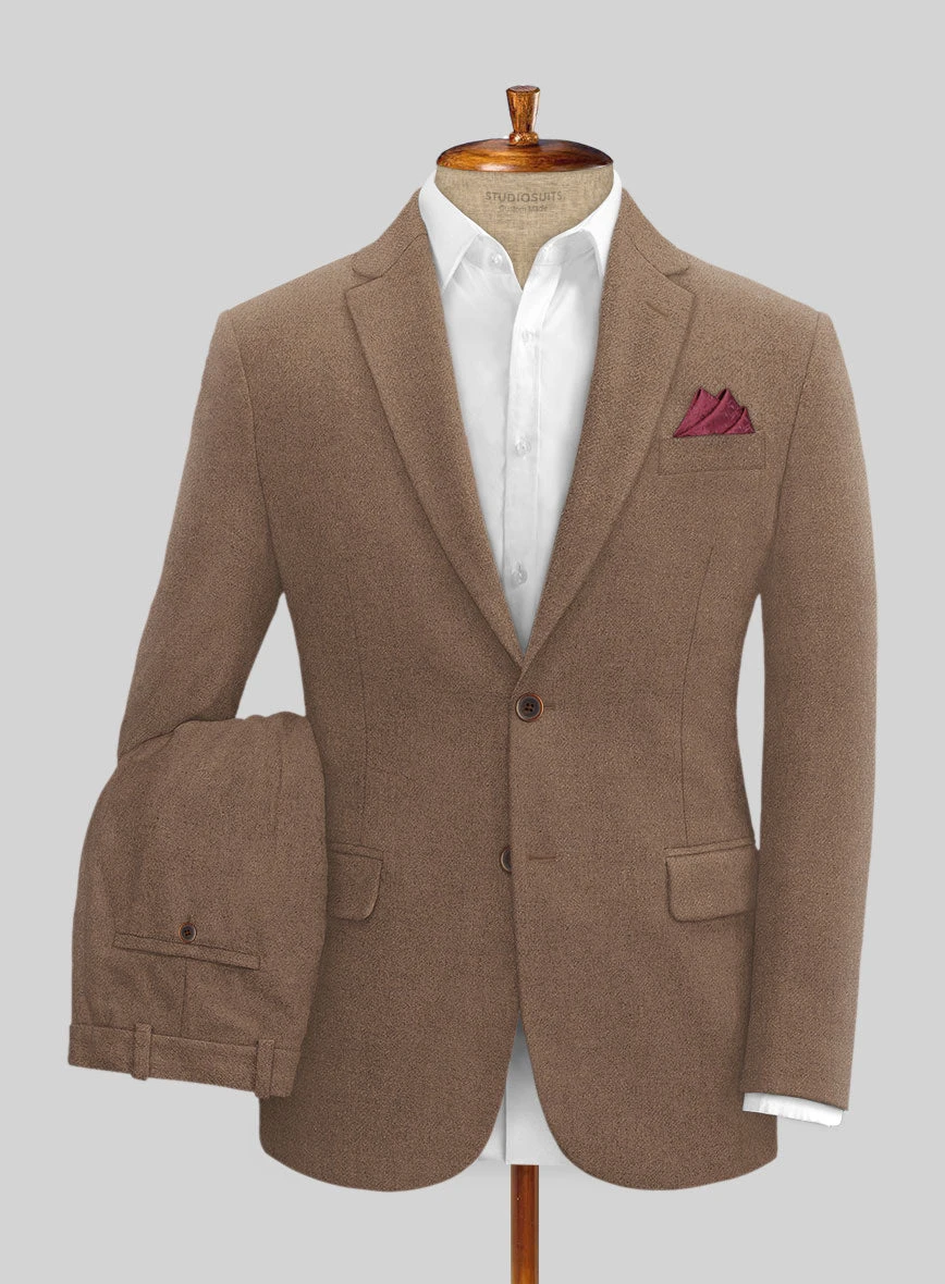 Naples Dolce Brown Tweed Suit