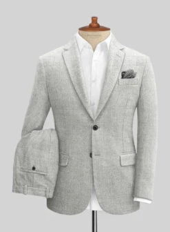 Naples Ice Gray Tweed Suit