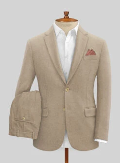 Naples Muted Beige Tweed Suit