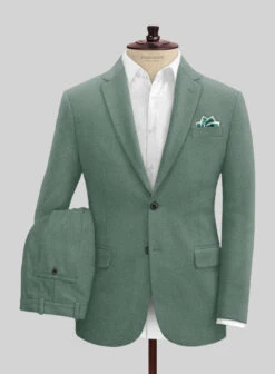 Naples Muted Green Tweed Suit