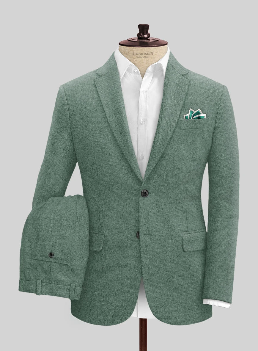 Naples Muted Green Tweed Suit