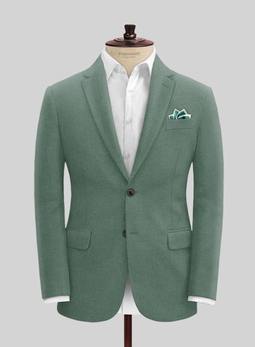 Naples Muted Green Tweed Suit - Image 3