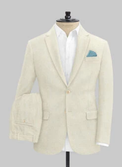 Naples Off White Tweed Suit